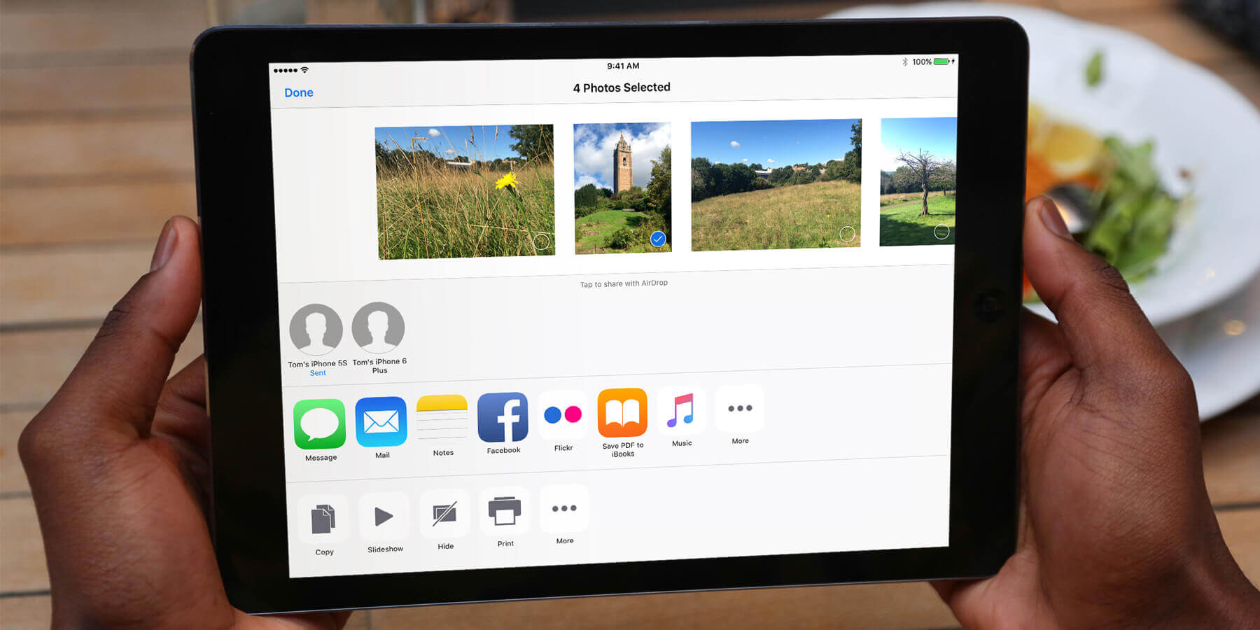 how to share files using airdrop