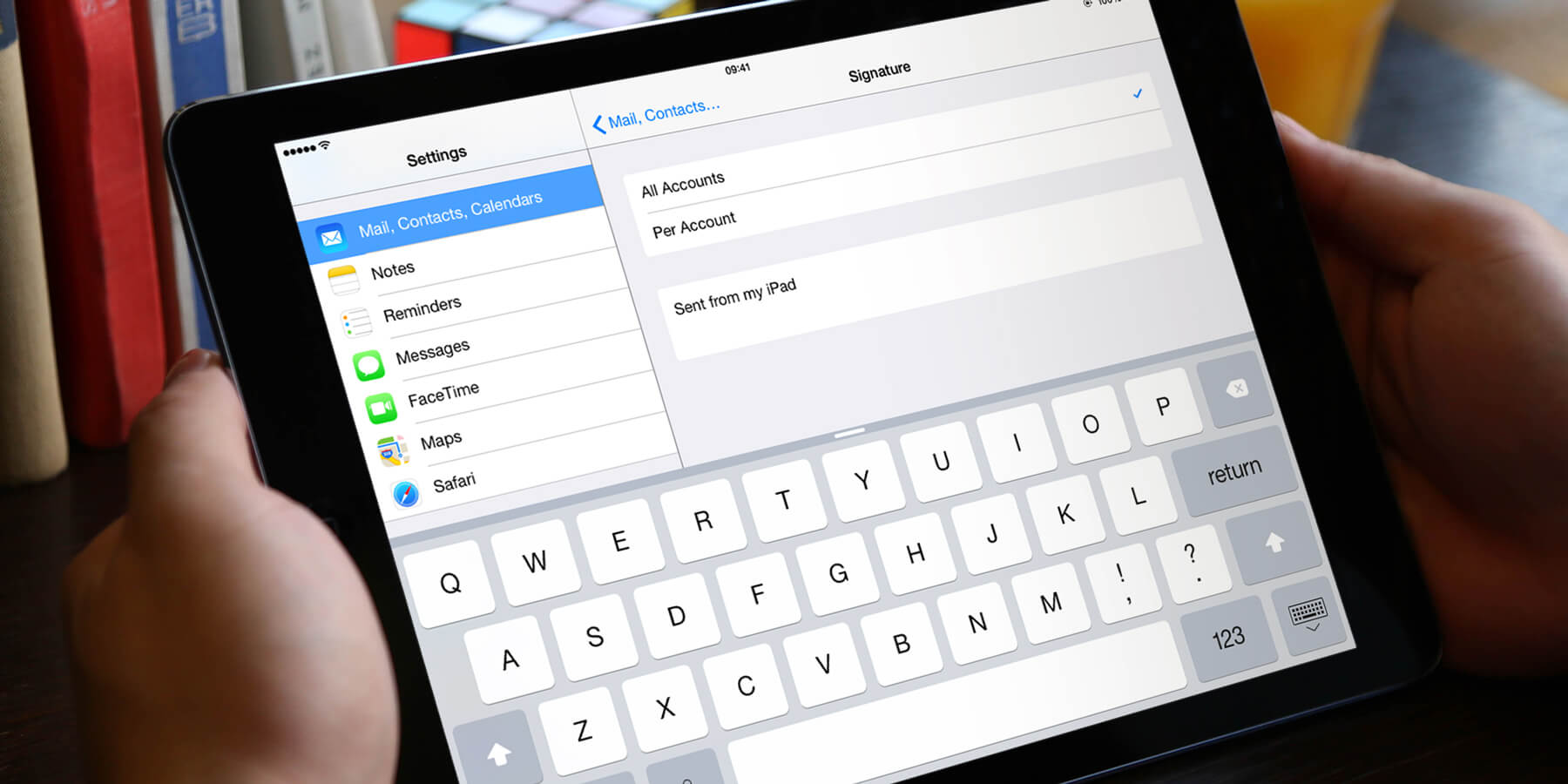 IOS 9 Change Your IPad s Default Email Signature TapSmart