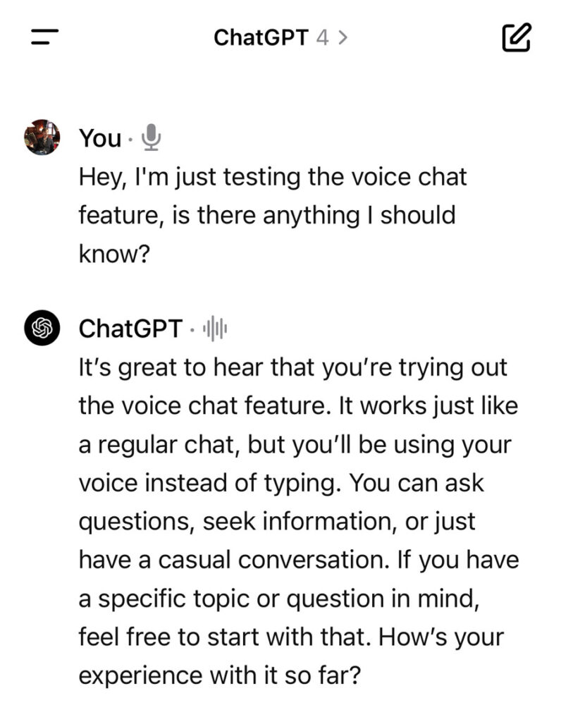 Talk To ChatGPT Hands-free With New Audio Conversation Feature - TapSmart