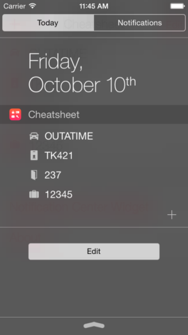 Cheatsheet 1.0 for iPhone.